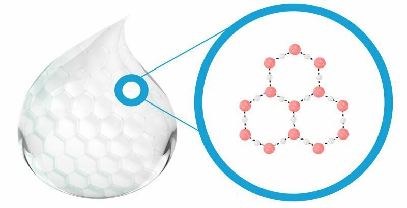 Structured Hexagonal Water Molecules